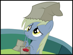 Size: 6842x5175 | Tagged: safe, artist:swivel-zimber, imported from derpibooru, derpy hooves, pony, luna eclipsed, absurd resolution, female, paper bag, solo, vector