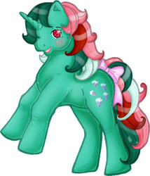 Size: 427x500 | Tagged: safe, artist:rapidashtrainer, imported from derpibooru, fizzy, pony, twinkle eyed pony, unicorn, cute, female, fizzybetes, g1, solo