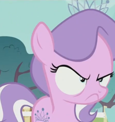 Size: 371x395 | Tagged: safe, imported from derpibooru, screencap, diamond tiara, earth pony, pony, crusaders of the lost mark, season 5, angry, cropped, female, solo, unamused