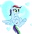 Size: 867x922 | Tagged: safe, artist:millerrachel, imported from derpibooru, oc, oc only, oc:rainbow wings, pegasus, pony, abstract background, base used, female, mare, offspring, parent:rainbow dash, parent:soarin', parents:soarindash, solo