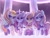 Size: 2000x1537 | Tagged: safe, artist:dressella, imported from derpibooru, oc, earth pony, pegasus, pony, unicorn, as if it's your last, blackpink, clothes, cute, female, group, jennie, jisoo, k-pop, lisa, looking at you, looking away, mare, necktie, ocbetes, pleated skirt, ponified, rosé, school uniform, skirt, smiling, socks, thigh highs
