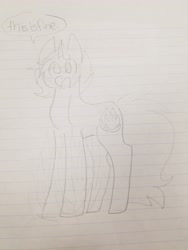 Size: 4032x3024 | Tagged: safe, artist:php115, artist:shoto, derpibooru exclusive, imported from derpibooru, oc, oc only, oc:tsuyoshi midoriya, original species, pony, unicorn, fire, lined paper, magical gay spawn, male, monochrome, my hero academia, offspring, offspring from another series, parent:izuku midoriya, parent:katsuki bakugou, parents:bakudeku, ponified oc, quirked pony, solo, stallion, standing, this is fine, traditional art, using quirk