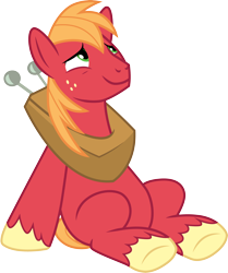 Size: 3000x3590 | Tagged: safe, artist:cloudy glow, artist:cloudyglow, imported from derpibooru, big macintosh, earth pony, pony, the break up breakdown, horse collar, male, missing cutie mark, simple background, solo, transparent background, unshorn fetlocks, vector, yoke