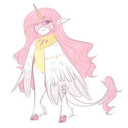 Size: 3000x3000 | Tagged: safe, artist:moshininja13, imported from derpibooru, princess celestia, anthro, crossover, female, my hero academia, solo, superhero