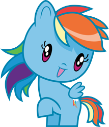 Size: 3000x3507 | Tagged: safe, artist:cloudy glow, artist:cloudyglow, imported from derpibooru, rainbow dash, pegasus, pony, chibi, cute, cutie mark crew, dashabetes, female, simple background, solo, toy, transparent background