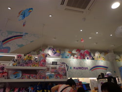 Size: 4608x3456 | Tagged: safe, imported from derpibooru, fluttershy, pinkie pie, princess luna, rainbow dash, rarity, spike, twilight sparkle, alicorn, pegasus, pony, irl, kumoya, merchandise, official, photo, plushie, restaurant, singapore, twilight sparkle (alicorn), wings