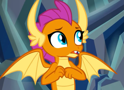 Size: 997x720 | Tagged: safe, imported from derpibooru, screencap, smolder, dragon, what lies beneath, cropped, dragoness, female, solo, wings