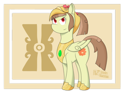 Size: 1280x960 | Tagged: safe, artist:ask-violinsunrise, imported from derpibooru, oc, oc:tailcoatl, pegasus, pony, aztec, mexico, nation ponies, ponified