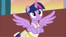 Size: 1235x694 | Tagged: safe, imported from derpibooru, screencap, twilight sparkle, alicorn, pony, a royal problem, adorkable, ballerina, clothes, cute, dork, female, solo, spread wings, tutu, twilarina, twilight sparkle (alicorn), wings