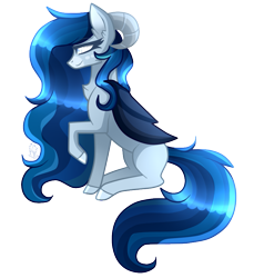 Size: 771x840 | Tagged: safe, artist:sugaryicecreammlp, imported from derpibooru, oc, oc only, oc:moondance, bat pony, pony, female, horns, mare, simple background, solo, transparent background