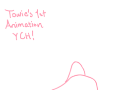Size: 550x400 | Tagged: safe, artist:towmacow, artist:towmacowwaffles, imported from derpibooru, pony, animated, ass up, commission, frame by frame, simple background, solo, white background, ych animation, ych example, your character here