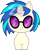 Size: 3000x3739 | Tagged: safe, artist:cloudy glow, artist:cloudyglow, imported from derpibooru, dj pon-3, vinyl scratch, pony, chibi, cute, cutie mark crew, female, simple background, solo, toy, transparent background, vinylbetes