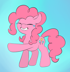 Size: 2416x2488 | Tagged: safe, artist:the-fox-experiment, imported from derpibooru, pinkie pie, crying, cutie mark, face of fun, female, giggling, laughing, mare, reaction image, simple background, tears of laughter