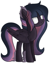 Size: 1000x1260 | Tagged: safe, artist:bloodlover2222, imported from derpibooru, oc, oc only, oc:hana, pegasus, pony, female, glowing eyes, mare, simple background, solo, transparent background, white eyes