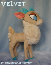 Size: 2835x3614 | Tagged: safe, artist:baraka1980, imported from derpibooru, velvet reindeer, deer, reindeer, them's fightin' herds, community related, female, irl, photo, plushie, solo, standing, velvet (tfh)