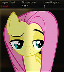 Size: 539x605 | Tagged: safe, artist:jarlnightshade, imported from derpibooru, fluttershy, pony, black ops 4, call of duty, call of duty: black ops 4, emblem, emblem editor