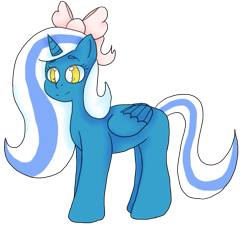 Size: 669x609 | Tagged: safe, artist:6ad, imported from derpibooru, oc, oc only, oc:fleurbelle, alicorn, pony, alicorn oc, bow, commission, hair bow, simple background, solo, transparent background