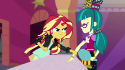 Size: 1920x1080 | Tagged: safe, imported from derpibooru, screencap, juniper montage, sunset shimmer, equestria girls, mirror magic, spoiler:eqg specials, female, geode of empathy