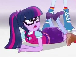 Size: 327x245 | Tagged: safe, imported from derpibooru, screencap, applejack, rainbow dash, sci-twi, twilight sparkle, equestria girls, mirror magic, spoiler:eqg specials, boots, cowboy boots, female, legs, pictures of legs, sci-twi outfits, shoes