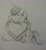 Size: 1280x1401 | Tagged: safe, artist:enderselyatdark, imported from derpibooru, shining armor, pony, unicorn, crystal heart, horn, monochrome, rcf community, sketch, sleeping, solo, traditional art