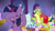 Size: 1280x720 | Tagged: safe, imported from derpibooru, screencap, sludge (dragon), twilight sparkle, alicorn, dragon, father knows beast, apple, bed, cake, food, out of context, pillow, sludge (g4), twilight sparkle (alicorn), we don't normally wear clothes