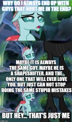 Size: 500x843 | Tagged: safe, edit, edited screencap, imported from derpibooru, screencap, ocellus, changedling, changeling, what lies beneath, comic, female, meme, screencap comic, solo focus