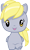 Size: 3000x5026 | Tagged: safe, artist:cloudy glow, artist:cloudyglow, imported from derpibooru, derpy hooves, pony, chibi, cute, cutie mark crew, derpabetes, female, mare, simple background, solo, toy, transparent background