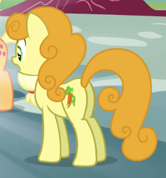 Size: 400x428 | Tagged: safe, imported from derpibooru, screencap, applejack, carrot top, golden harvest, pony, inspiration manifestation, butt, cropped, goldenbutt, plot, solo focus