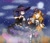Size: 1080x925 | Tagged: safe, artist:mylittleyuri, edit, editor:mylittleyuri, imported from derpibooru, sci-twi, sunset shimmer, twilight sparkle, human, clothes, costume, dress, female, hat, humanized, instagram, kanan matsuura, lesbian, love live!, love live! school idol project, love live! sunshine!!, mari ohara, mask, moon, night, night sky, one eye closed, scitwishimmer, shipping, sky, stockings, sunsetsparkle, thigh highs, wink, witch, witch hat