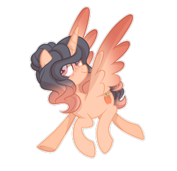 Size: 1048x1012 | Tagged: safe, artist:ashidaii, imported from derpibooru, oc, oc only, oc:pumpkin spice, alicorn, pony, female, mare, simple background, solo, transparent background