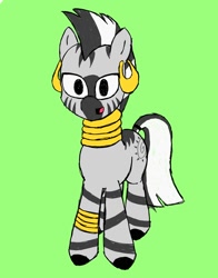 Size: 1100x1400 | Tagged: safe, artist:jkorum, imported from derpibooru, zecora, pony, zebra, digital art, female, green background, simple background, solo