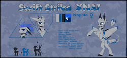 Size: 4120x1900 | Tagged: safe, artist:xn-d, imported from derpibooru, oc, oc only, oc:swift strike, original species, plane pony, pony, ponymorph, robot, robot pony, concave belly, fangs, female, open mouth, plane, rearing, reference sheet, slim, text, thin