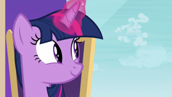 Size: 1280x720 | Tagged: safe, imported from derpibooru, screencap, twilight sparkle, alicorn, pony, school daze, cloudsdale, female, solo, twilight sparkle (alicorn)