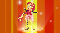 Size: 1920x1080 | Tagged: safe, imported from derpibooru, screencap, sunset shimmer, equestria girls, equestria girls series, forgotten friendship, female, ponied up, solo, super sentai stance