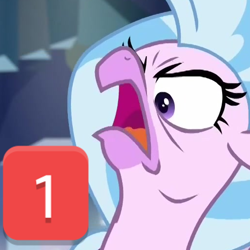 Size: 512x512 | Tagged: safe, edit, edited screencap, imported from derpibooru, screencap, silverstream, what lies beneath, angry, cropped, cute, diastreamies, discord (program), faic, meme, rage, silverrage