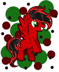 Size: 906x1112 | Tagged: safe, artist:101xsplattyx101, imported from derpibooru, oc, oc only, oc:catnip panda, pegasus, pony, female, mare, red and black oc, simple background, solo, transparent background