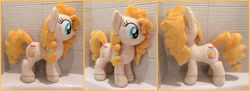 Size: 2041x742 | Tagged: safe, artist:lilmoon, imported from derpibooru, pear butter, pony, irl, photo, plushie, solo