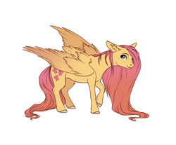 Size: 1280x1059 | Tagged: safe, artist:28gooddays, imported from derpibooru, fluttershy, pegasus, pony, female, folded wings, mare, simple background, solo, white background, wings