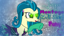 Size: 1280x720 | Tagged: safe, artist:foreverbunkey123, imported from derpibooru, juniper montage, pony, equestria girls, mirror magic, spoiler:eqg specials, base used, equestria girls ponified, juniper monstar, ponified