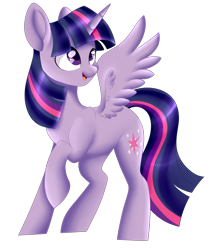 Size: 1668x1974 | Tagged: safe, artist:beashay, imported from derpibooru, twilight sparkle, alicorn, pony, female, mare, simple background, smiling, solo, transparent background, twilight sparkle (alicorn)