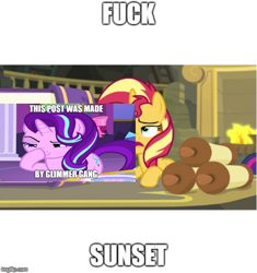 Size: 635x675 | Tagged: safe, edit, edited screencap, imported from derpibooru, screencap, starlight glimmer, sunset shimmer, pony, unicorn, equestria girls, equestria girls series, forgotten friendship, no second prances, abuse, background pony strikes again, book, boop, cropped, downvote bait, fireplace, glimmerposting, hoof on cheek, image macro, imgflip, ironic, lidded eyes, m14 gang, meme, op is a duck, op is trying to start shit so badly that it's kinda funny, op is trying too hard, op isn't even trying anymore, raised eyebrow, scroll, self-boop, shimmerbuse, shitposting, smiling, smirk, stylistic suck, text, this post was made by x gang, vulgar