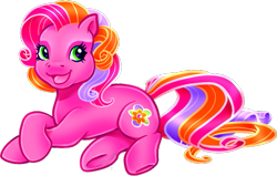 Size: 669x426 | Tagged: safe, artist:conphettey, imported from derpibooru, beachberry, pony, female, g3, i can't believe it's not hasbro studios, kidcore, simple background, solo, transparent background