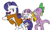 Size: 1000x600 | Tagged: safe, artist:aaron amethyst, imported from derpibooru, rarity, spike, sweetie belle, dragon, pony, unicorn, band, drums, eyes closed, microphone, musical instrument, piercing, rock band, saxophone, tongue piercing