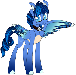 Size: 909x894 | Tagged: safe, artist:songheartva, imported from derpibooru, oc, oc only, oc:jay watcher, pegasus, pony, female, glasses, mare, simple background, solo, tail feathers, transparent background