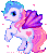 Size: 87x100 | Tagged: safe, artist:conphettey, imported from derpibooru, heart bright, pony, g3, animated, female, pixel art, simple background, solo, transparent background