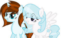 Size: 870x550 | Tagged: safe, artist:xylenneisnotamazing, imported from derpibooru, oc, oc only, oc:diamante, pegasus, pony, unicorn, female, mare, simple background, transparent background