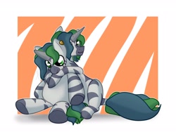 Size: 2560x1920 | Tagged: safe, artist:rimmi1357, imported from derpibooru, oc, oc only, oc:forest glade, hybrid, zebra, zebracorn, zony, hug, plushie, quadrupedal, self plushidox, solo