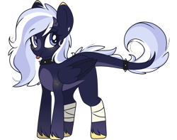 Size: 2600x2048 | Tagged: safe, artist:cinnamontee, imported from derpibooru, oc, oc only, original species, pegasus, pony, female, mare, simple background, solo, tongue out, transparent background