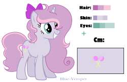 Size: 2179x1424 | Tagged: safe, artist:blue-versper, artist:jxst-blue, imported from derpibooru, oc, oc only, oc:candy sugar, pony, unicorn, female, mare, offspring, parent:pinkie pie, parent:pokey pierce, parents:pokeypie, reference sheet, simple background, solo, transparent background