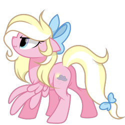 Size: 3000x3000 | Tagged: safe, artist:takan0, imported from derpibooru, oc, oc only, oc:bay breeze, pegasus, pony, 2019 community collab, derpibooru community collaboration, bow, cute, female, grumpy, hair bow, mare, ocbetes, simple background, solo, tail bow, transparent background, ych result